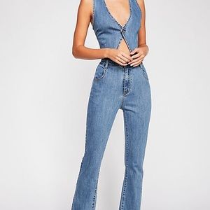 MINKPINK Minx Denim Jumpsuit